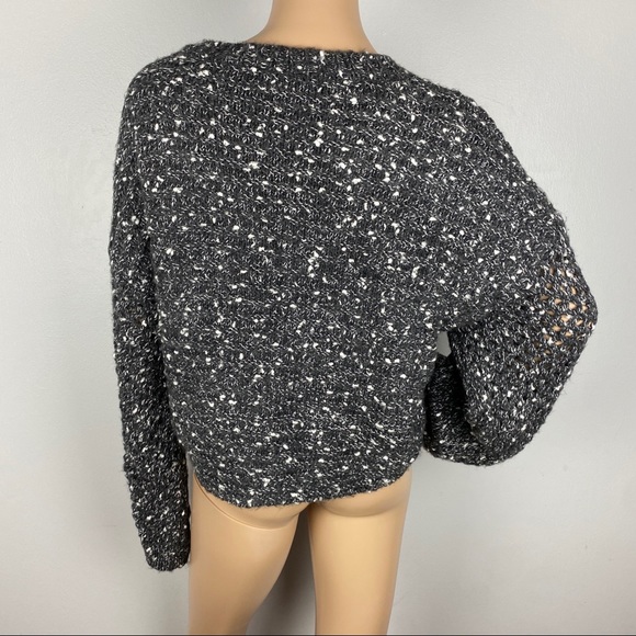 NEW TOPSHOP GREY CROPPED SWEATER - Picture 7 of 9